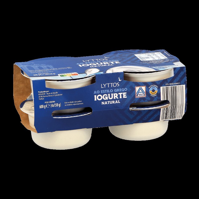 Iogurte Estilo Grego Natural 4 X 150 g