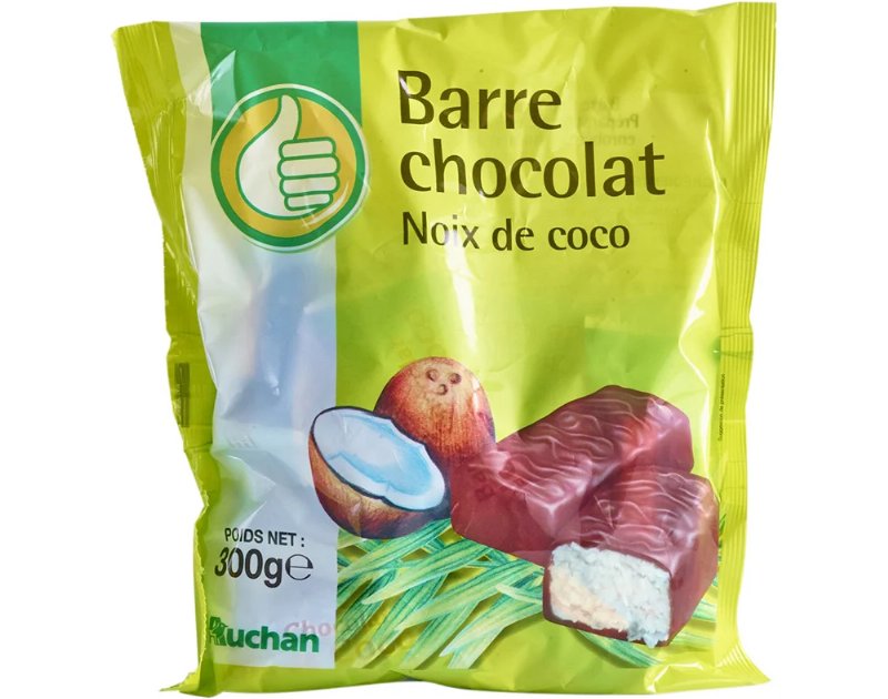 Barras Polegar Chocolate Com Coco 300 g