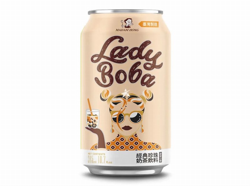 Bubble Tea Madam Hong Lady Boba Classic Lata 0.315 l