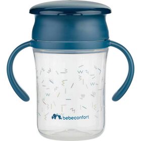 Copo Aprendizagem Anti-Fugas 360º 280 ml Azul Memphis Bebeconfort