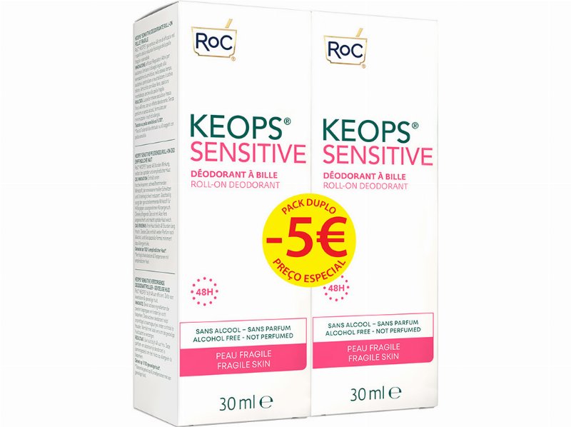 Desodorizante Roc Keops Roll On Sens 2X30 ml -5