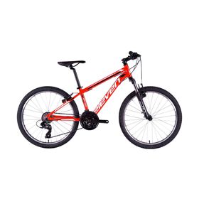 Bicicleta Júnior Pro Roda 24'' 21V Vb Vermelha, Preto E Branco Eleven Sports