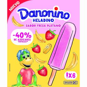Gelado Morango E Banana Danonino 300 gr (6 Un)