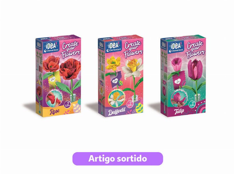 Idea Clementoni Create Your Flower Modelos Sortidos