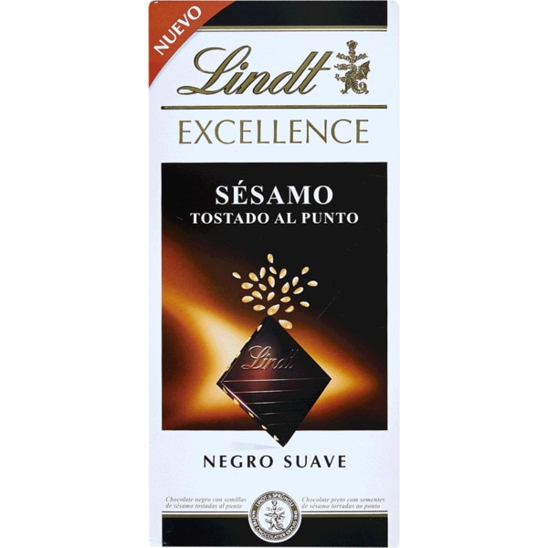 Chocolate Preto Tostado Com Pepitas De Sésamo Excellence 100 g