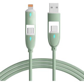 Cabo De Carregamento Usb-C Fusion Verde Bazarão 1 Un