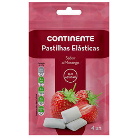 Pastilhas Elásticas De Morango Continente 88 gr (4 Un)