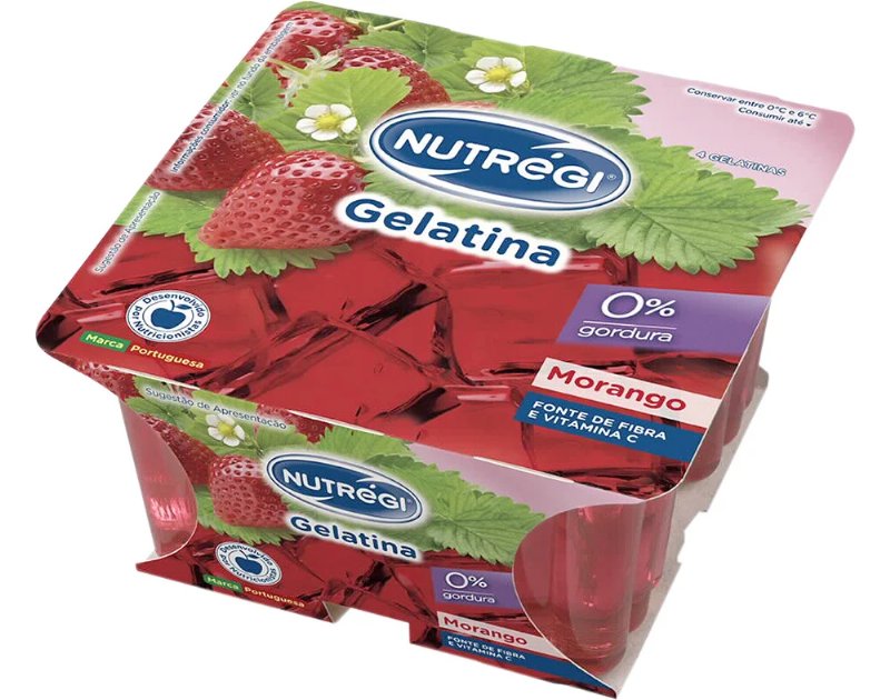 Gelatina Nutrégi Morango 4X100 g