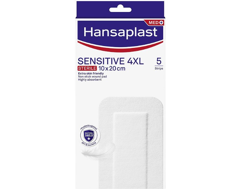 Pensos Hansaplast Med Sensitive 4Xl 10X20Cm 5Un