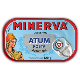 Atum Posta Ao Natural Minerva 120 gr (Peso Escorrido 78 gr)