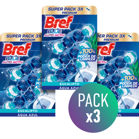 Bloco Sanitário Blue Activ Eucalipto Bref 3 X 3 Un