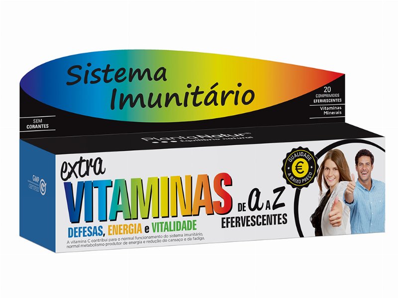 Suplemento Plantanatur Vitaminas A-Z Efervescente 20 Comp