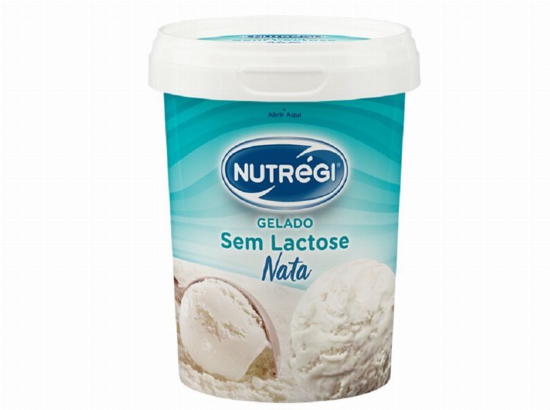 Gelado Nutrégi Sem Lactose Nata 500 ml