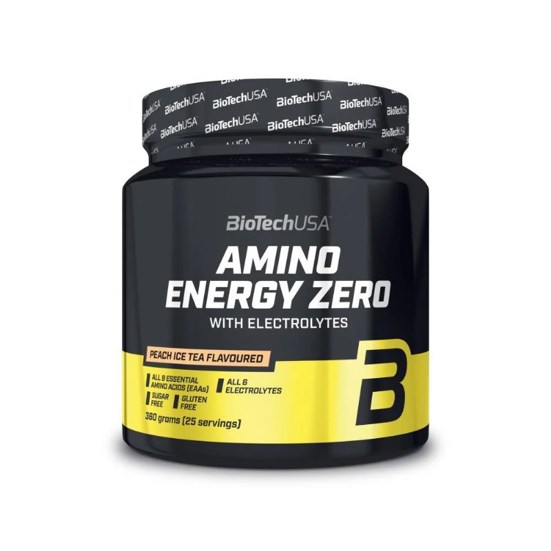 Amino Energy Zero Com Eletrólitos Sabor A Ice Tea Pêssego Biotech Usa 360 g