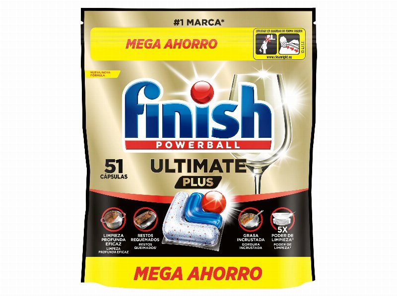 Detergente Loiça Máquina Finish Cápsulas Ultimate Plus 51P