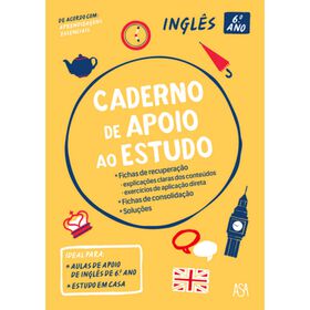 Caderno De Apoio Ao Estudo - Inglês - 6.º Ano