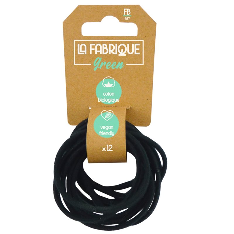 Elástico De Cabelo Liso Fabrique Green 12 Un