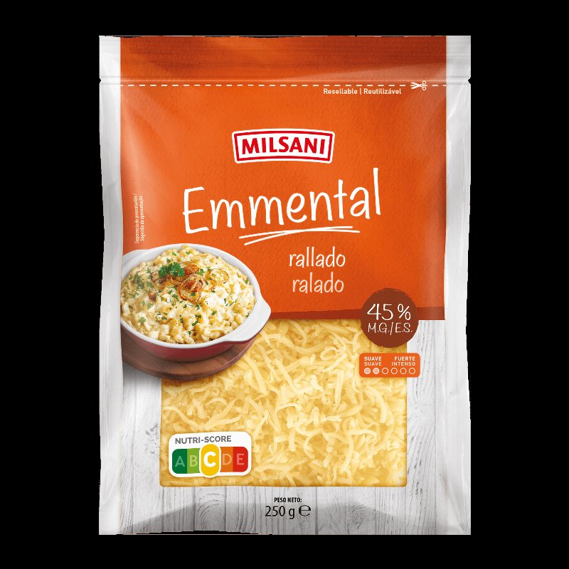 Queijo Emmental Ralado 250 g