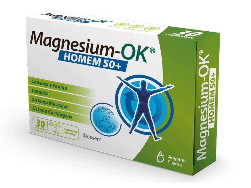 Suplemento Magnesium Ok Homem 50+ 30Comp