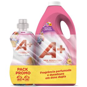 Conjunto Detergente De Roupa E Amaciador Flores Silvestres A+