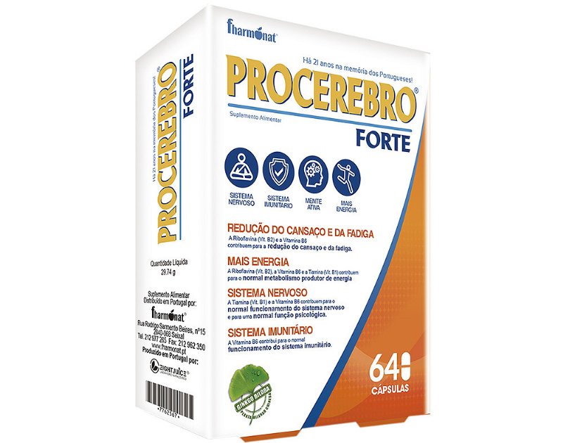 Suplemento Procerebro Forte Ginkgo Biloba 64Caps