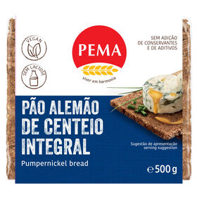 Pão Alemão Integral De Centeio Pema 500 gr