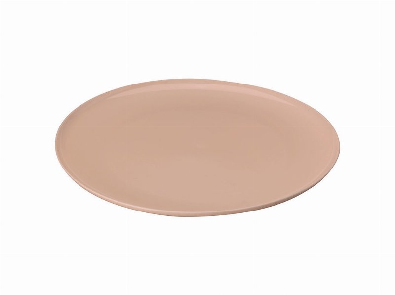Prato Plástico Actuel Taupe Reutiliz 25Cm