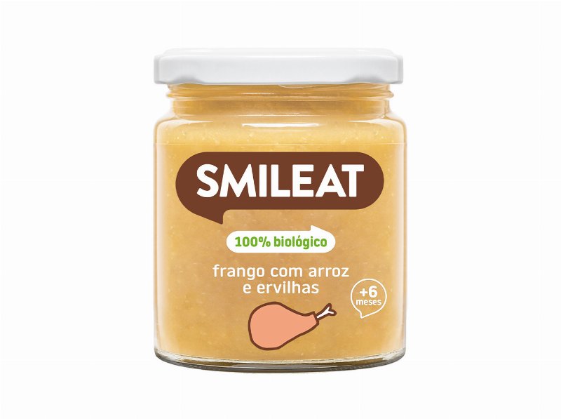 Refeições Smileat Bio Frango Com Arroz E Ervilhas 230 gr