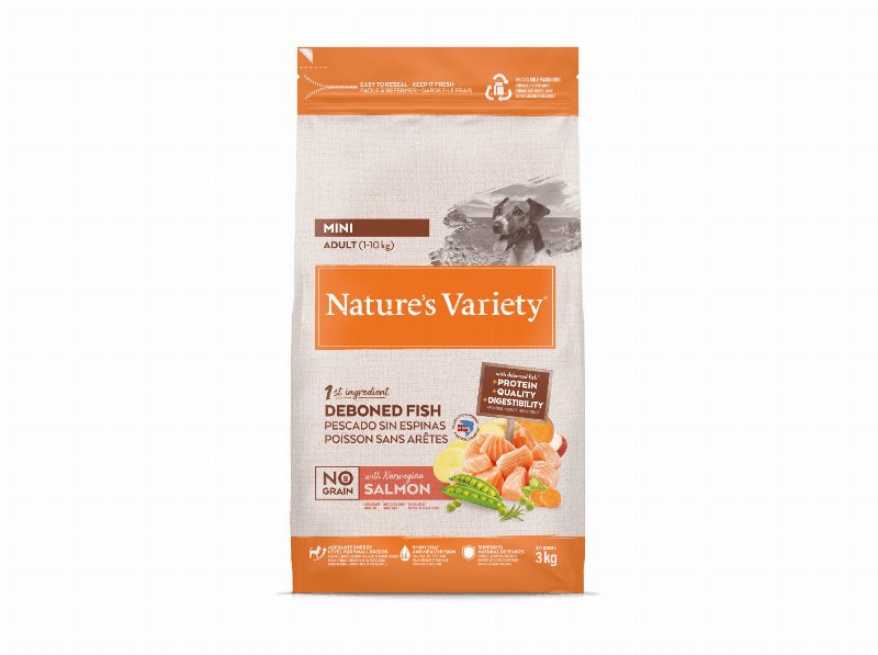 Ração Cão Nature's Variety Mini Salmão 3 kg