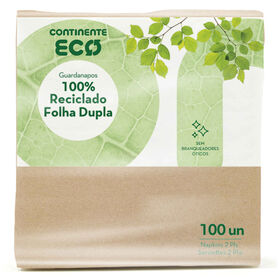 Guardanapos 2 Folhas Continente Eco 100 Un