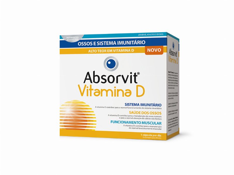Suplemento Absorvit Vitamina D 90 Cáps