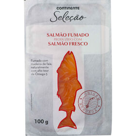 Salmão Fumado Da Noruega Continente Seleção 100 gr