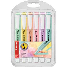 Marcador De Tinta Fluorescente Pastel Stabilo 6 Un