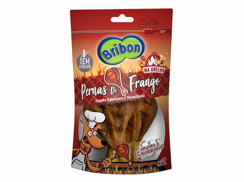 Snack Cão Bribon Na Grelha Perna Frango 2Un
