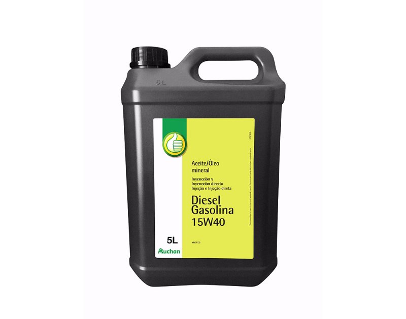 Óleo De Motor Auchan Essencial 15W40 Gasolina / Diesel 5 l