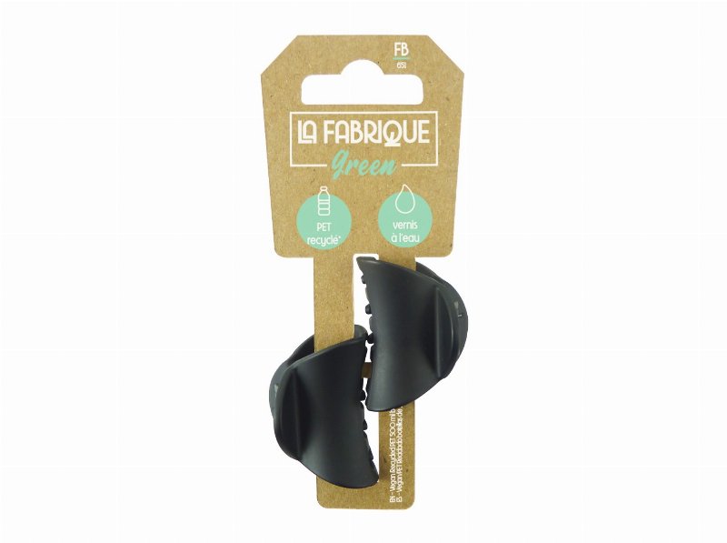Molas De Cabelo Pequena Rectangular Fabrique Green 2 Un