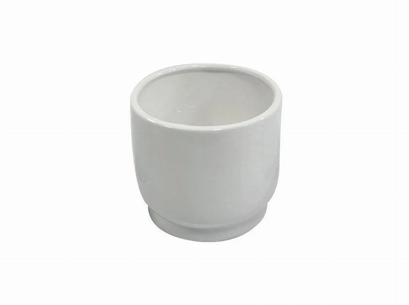 Vaso Cerâmica Gardenstar Branco Ø17Xa15Cm