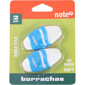 Conjunto 2 Borrachas Brancas Em Onda (Várias Cores) Note!