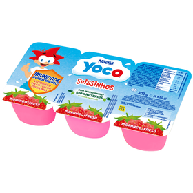 Queijinho Morango Suissinho Infantil Yoco 300 gr (6 Un)