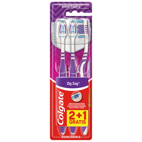 Escova De Dentes Zig Zag Suave Colgate 3 Un