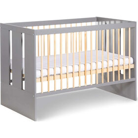 Cama De Grades Com Barreira De Segurança 124X66X85Cm Cinza Pauline Grafite Twinko