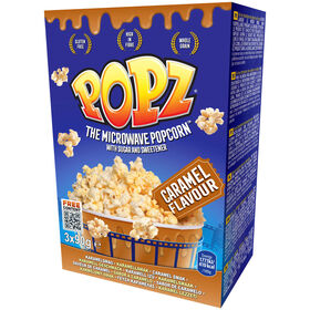 Pipocas Doces Caramelo Micro-Ondas Popz 3 X 90 gr
