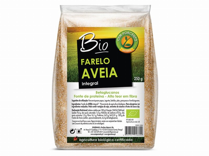 Farelo De Aveia Bio Cemporcento 250 g