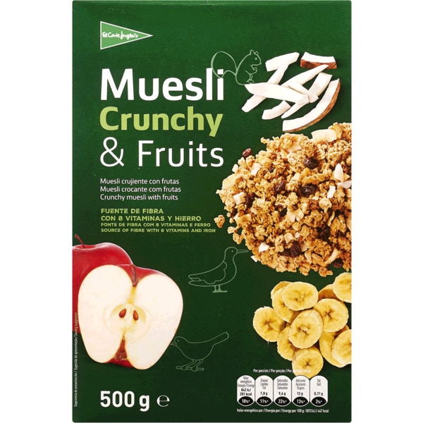 Muesli Crocante Com Frutas 500 g
