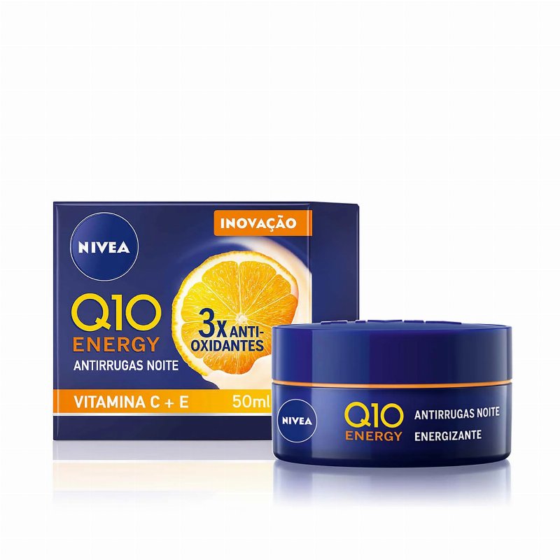 Nivea Q10 Energy Creme De Rosto Antirrugas De Noite 50 ml