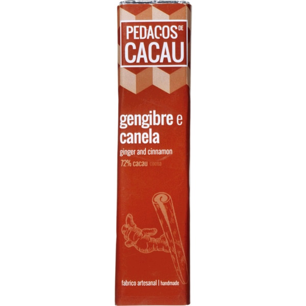 Chocolate Preto Com Gegibre E Canela 30 g