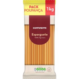 Massa Esparguete Pack Poupança Continente 1 kg