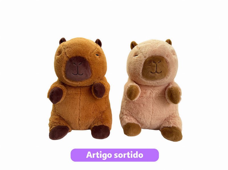 Peluche Capivara One Two Fun 50Cm Cores Sortidas