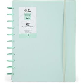 Caderno Smart Espiral A4 Pautado Azul Talia