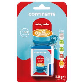 Adoçante Com Doseador 100 Pastilhas Continente 5,5 gr